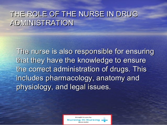 Solution: The Role Of The Nurse In The Management Of Medicines During  Transitional Care - Studypool