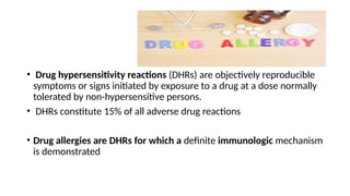 Drug allergy diagnosia and treatment.pptptx | PPTX