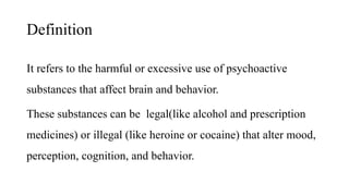 Comprehensive Overview of Drug and Alcohol Abuse: Causes, Effects, and ...