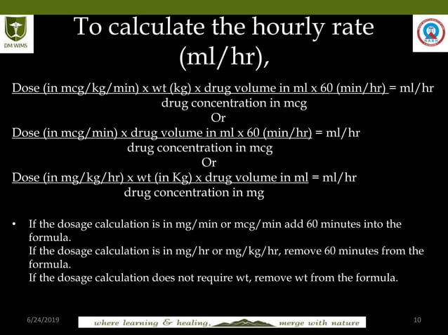 Drug calculation & Dilution | PPT
