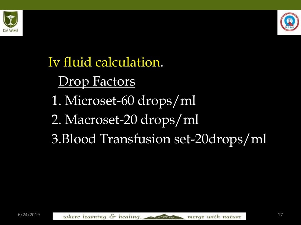 Drug calculation & Dilution