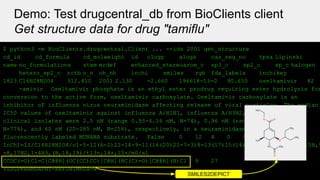 DrugCentralDb and BioClients: Dockerized PostgreSql with Python API ...