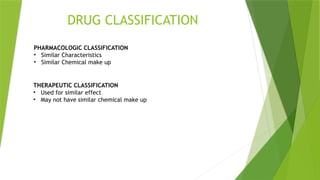 DRUG CLASSIFICATION REPORT for criminology | PPTX