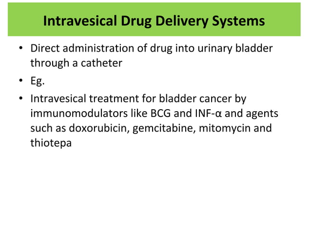 Drug delivery systems | PPT