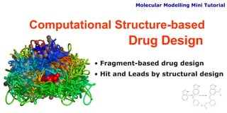 Computational Structure-based  Drug Design ,[object Object],[object Object],Molecular Modelling Mini Tutorial 