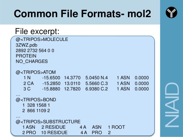 advanced computational drug design mol2 format