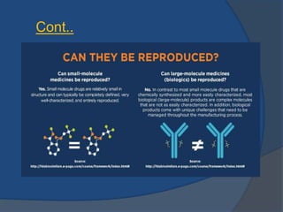Drug development and discovery in biologics | PPTX