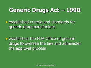 Drug development and regulation | PPT