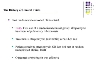 The First Rct Study Drug Development Life Cycle | PPT
