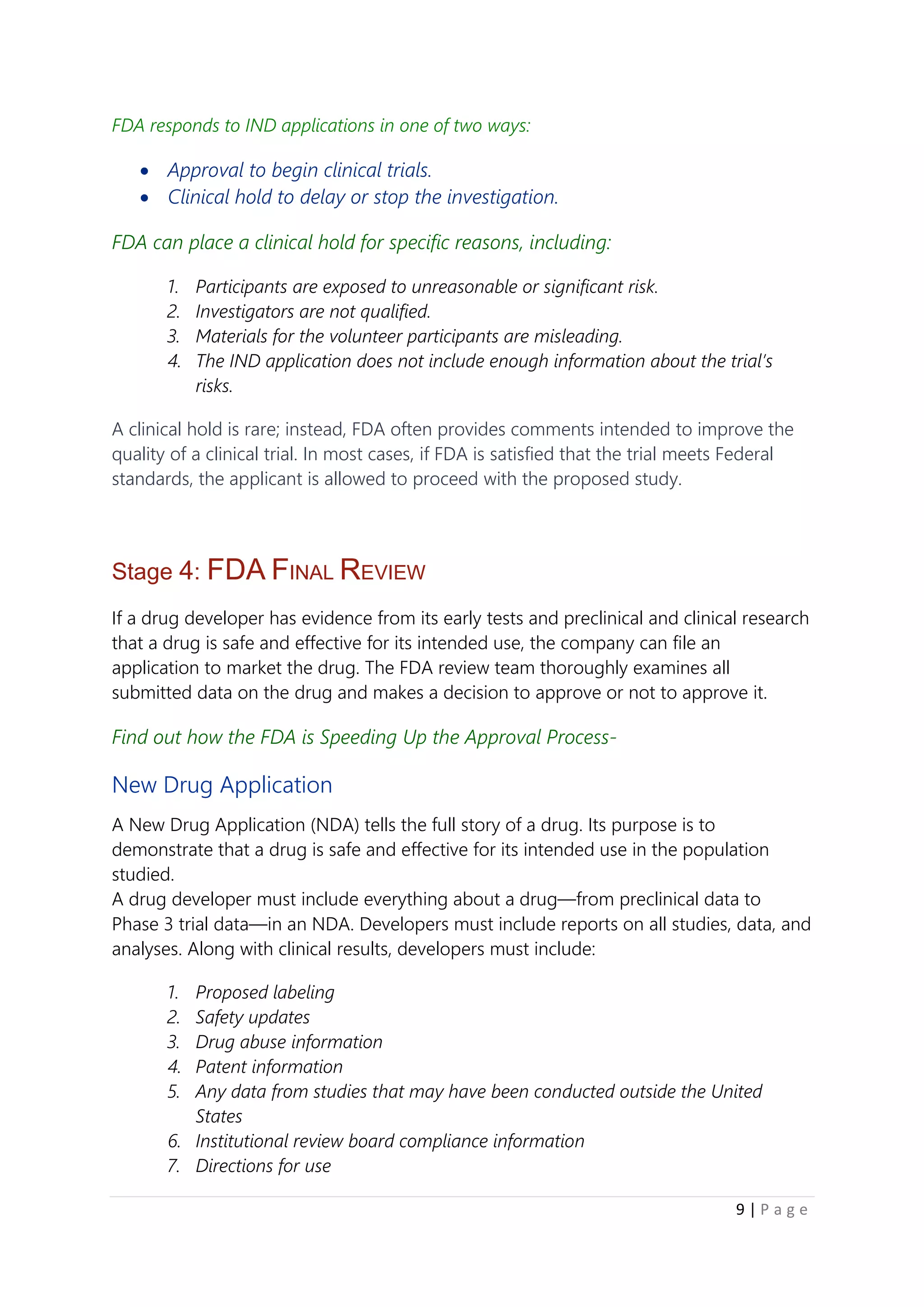 Drug development process | PDF