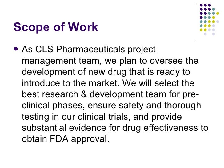 Drug Development Project Mgmt Drug Development Project Mgmt