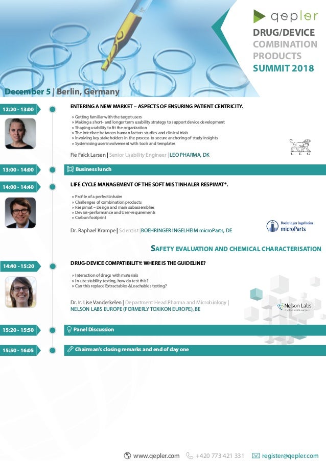 Drug/Device Combination Products Summit 2018