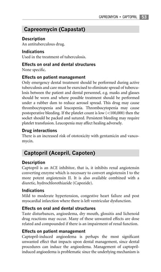 Capastat Drug dictionary for dentistry | ZIP