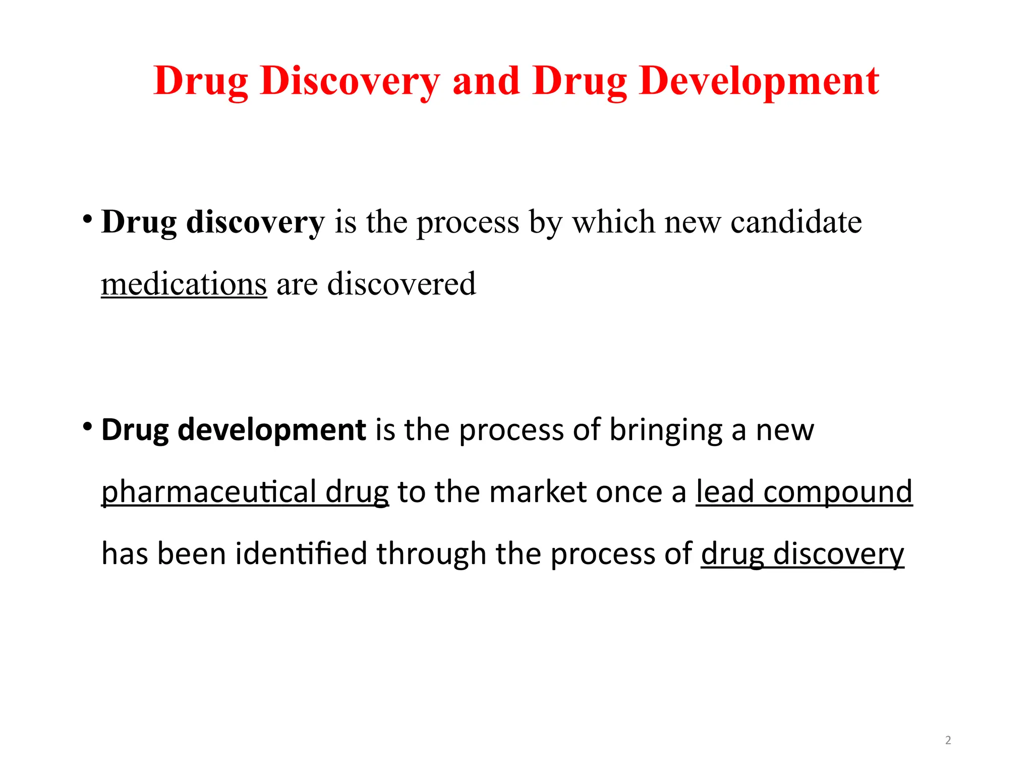 STEPS OF DRUG DISCOVERY AND DEVELOPMENT PROCESS | PPT