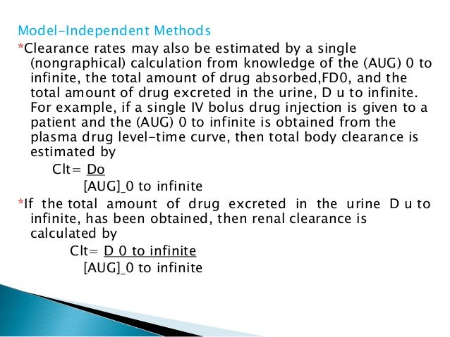 Drug distribution & clearance