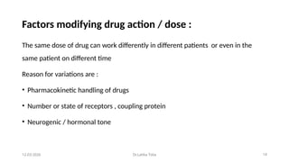 Drug Dosage and factor modifying drug action.pptx1.pptx