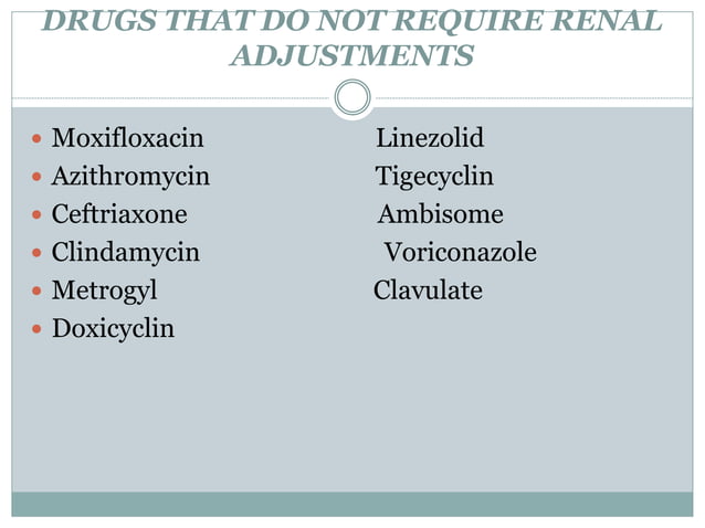 Drug dosing in renal failure | PDF
