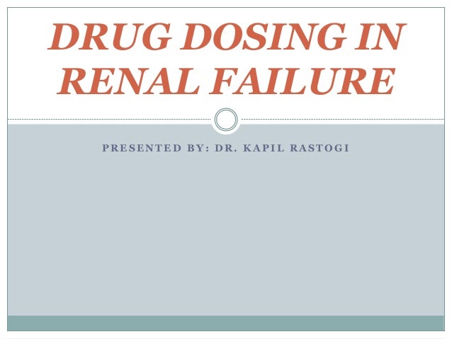 gabapentin dosing in renal failure
