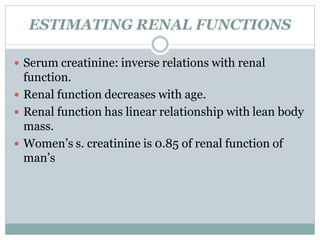Drug dosing in renal failure | PDF