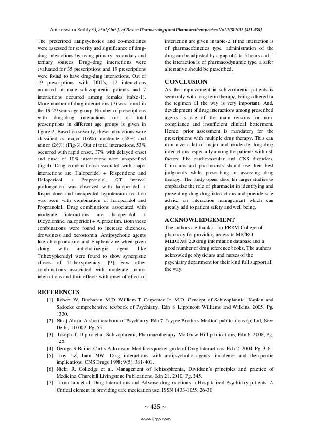 SEARCH AND BUY THIS PRODUCT A PILOT STUDY ON DRUG - DRUG INTERACTIONS AMONG THE