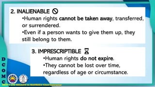 Imprescriptable In Human Rights DRUG EDUCATION, human rights and dignity, and Gender and Development ...