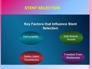 STENT SELECTION
 