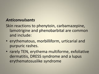 Phenobarbitol Rash Drug eruptions | PPTX