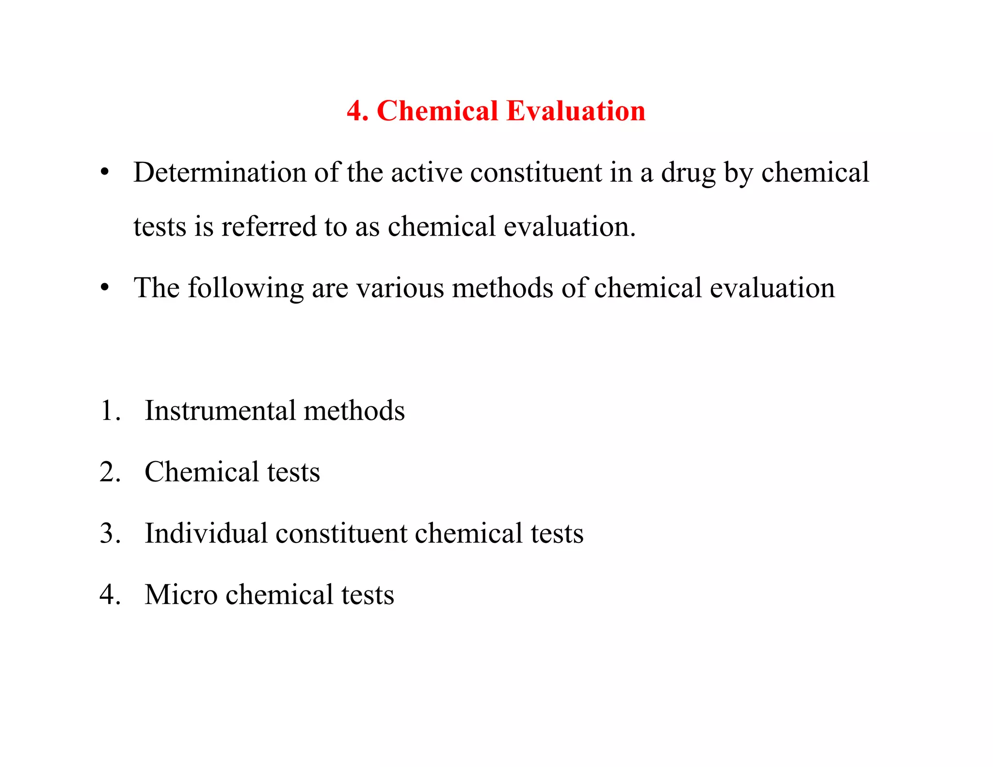 EVALUATION OF CRUDE DRUGS | PDF