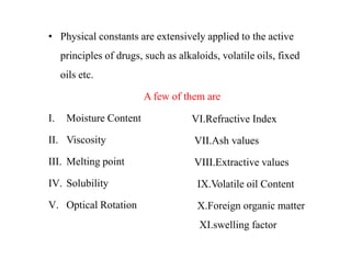 EVALUATION OF CRUDE DRUGS | PDF