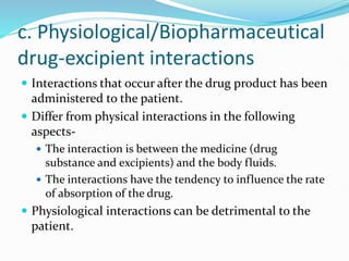 pharma DRUG – EXCIPIENT INTERACTIONS.pptx