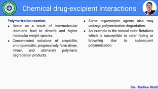 Drug Excipient Interaction Studies | PPTX