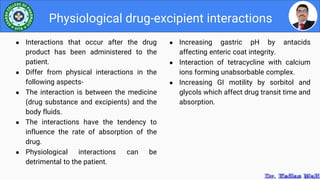 Drug Excipient Interaction Studies | PPTX