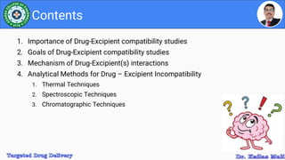 Drug Excipient Interaction Studies | PPTX