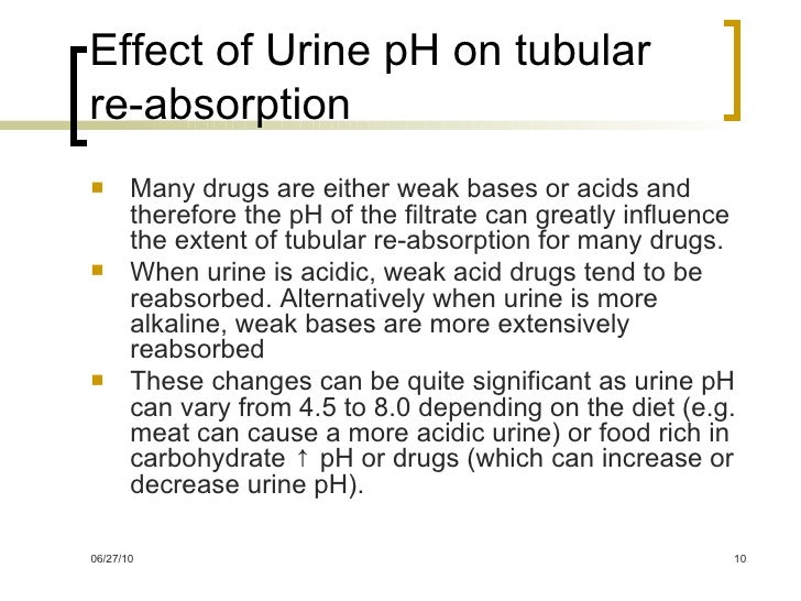 Drug excretion lecture 10