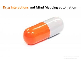 Drug Interactions and Mind Mapping automation 
Image courtesy of lobster20 at FreeDigitalPhotos.net  