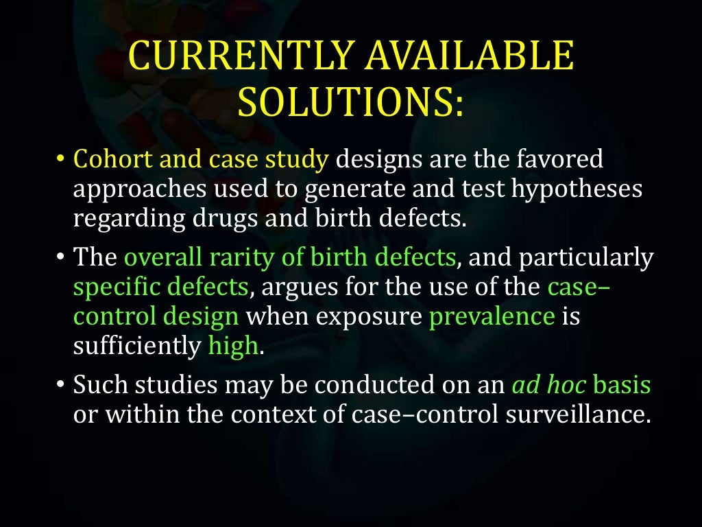 Drug induced birth defect