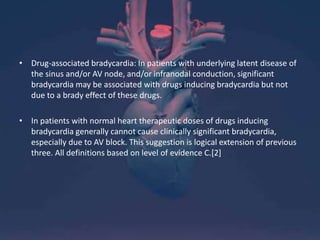 Drug induced bradycardia | PPTX