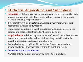 Drug induced dermal disorders ppt by Salva Safdar | PPTX
