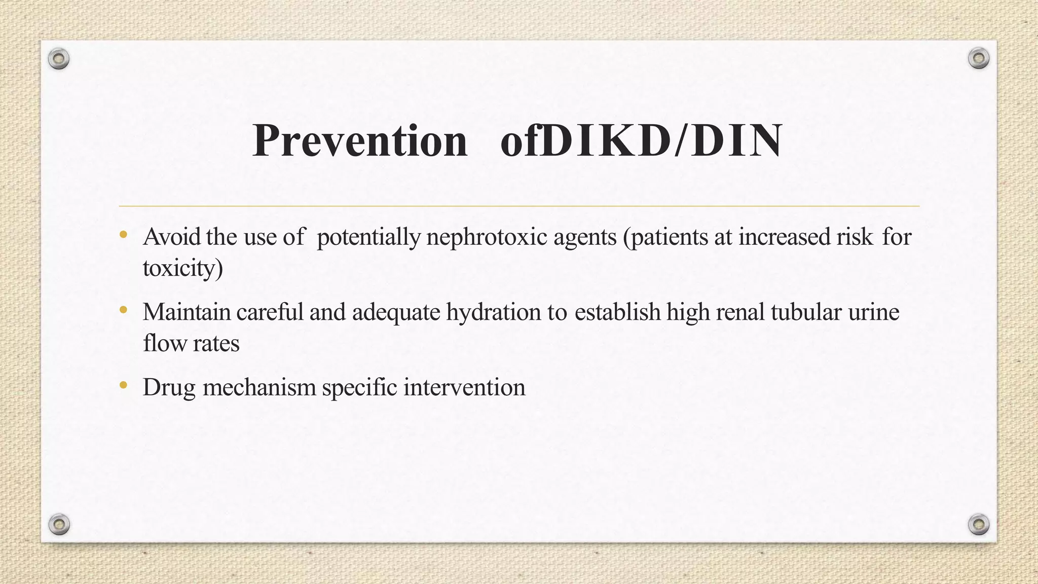 Drug induced kidney disease | PPTX