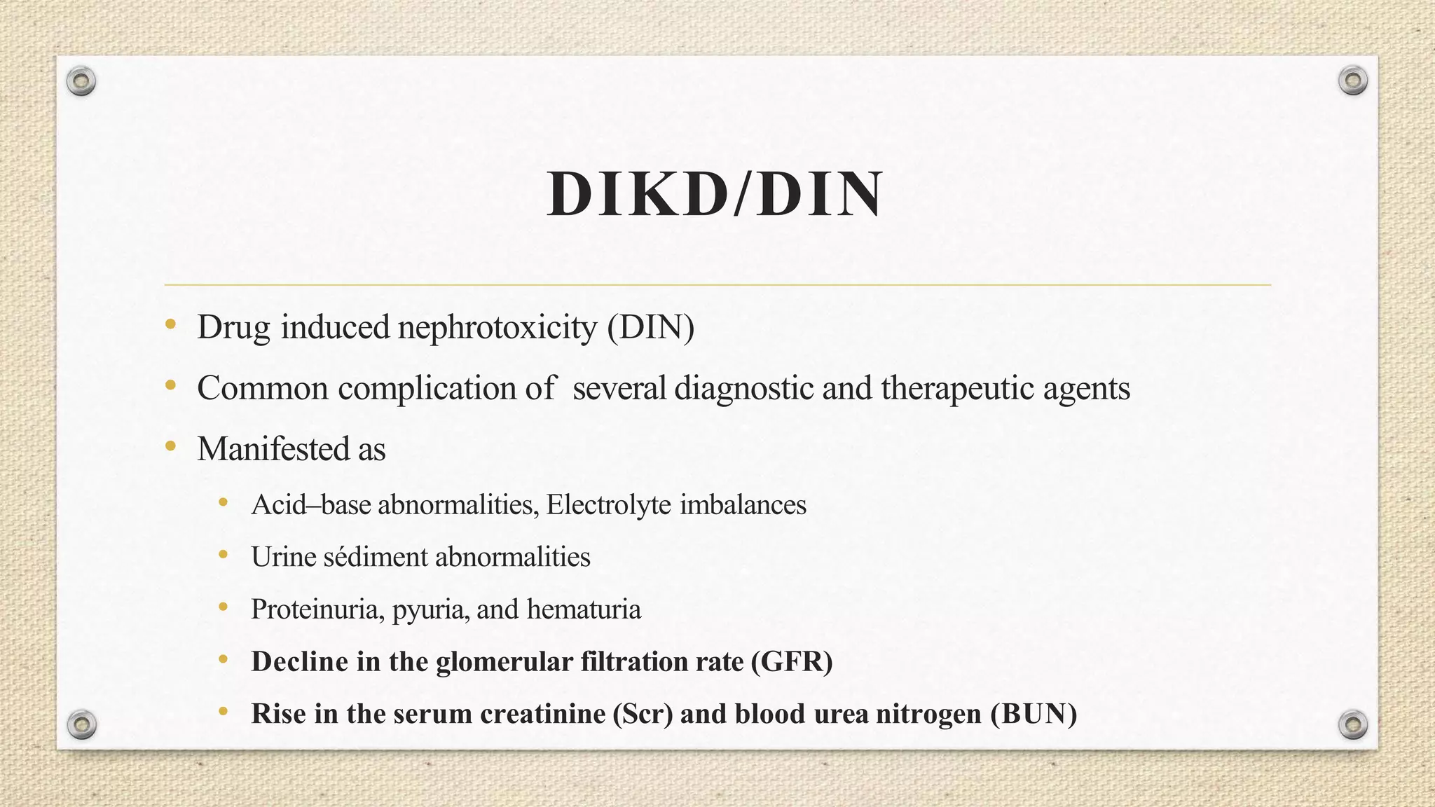 Drug induced kidney disease | PPTX