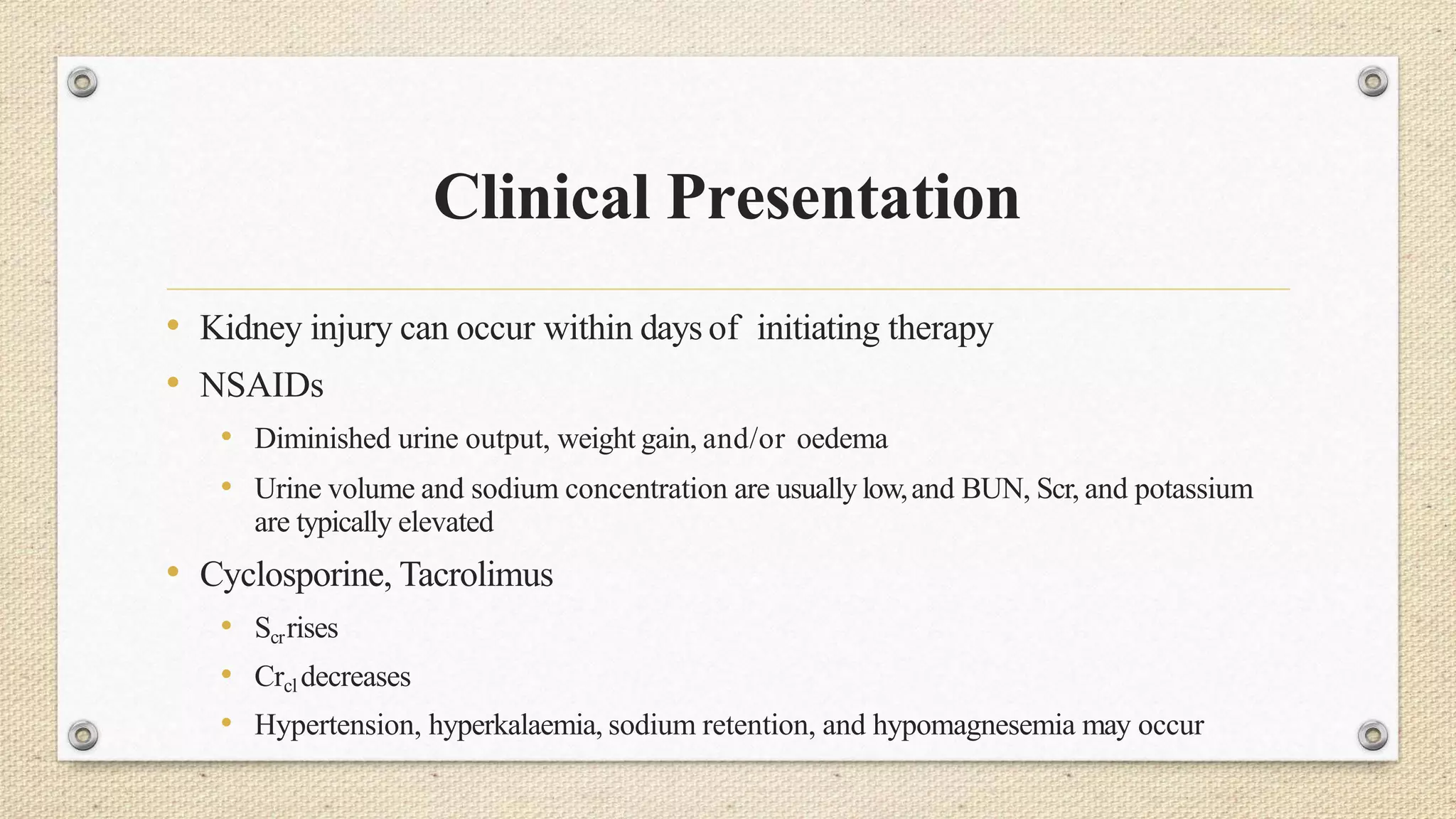 Drug induced kidney disease | PPTX