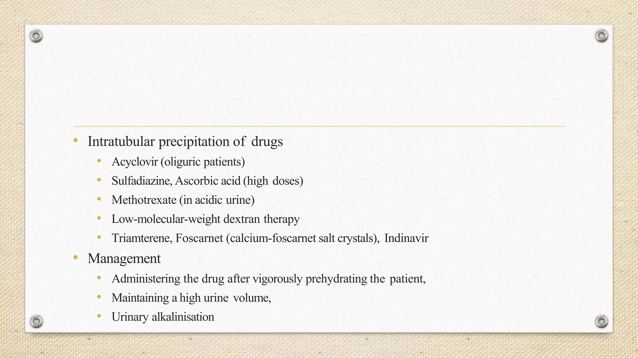 Drug induced kidney disease | PPTX
