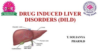 DRUG INDUCED LIVER
DISORDERS (DILD)
T. SOUJANYA
PHARM.D
 