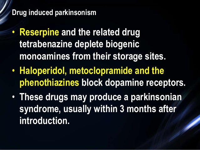 gabapentin and drug induced parkinsonism