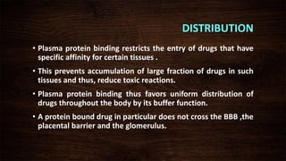 Drug interaction at plasma and tissue binding site | PPTX
