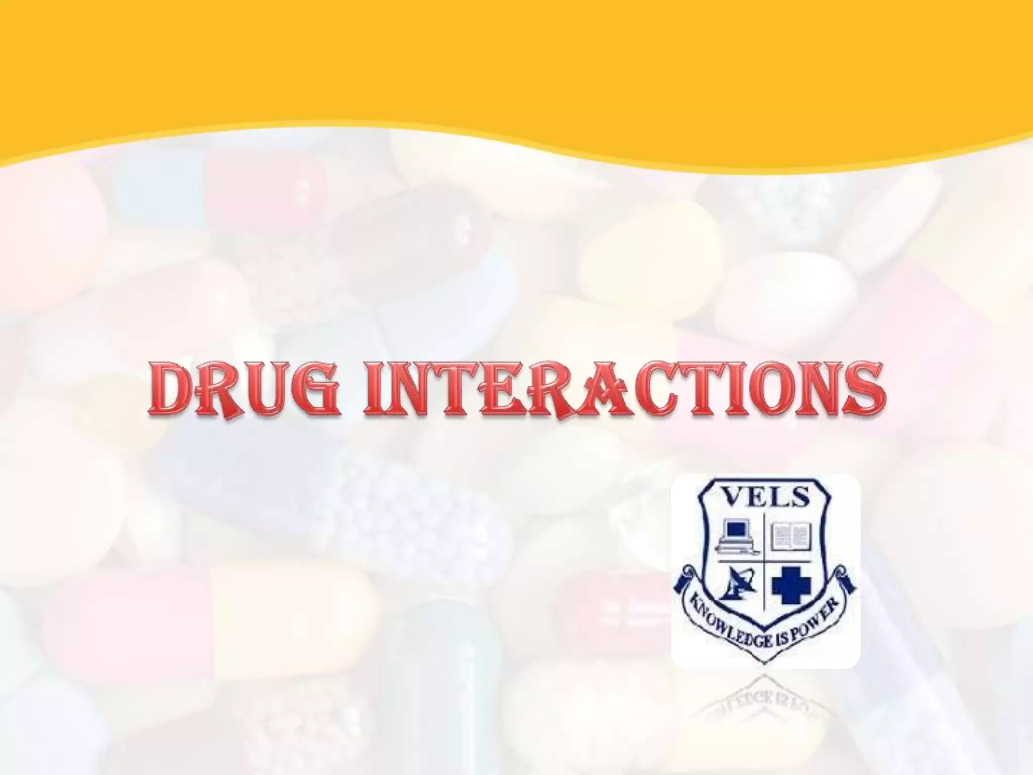 Drug interactions PPT