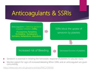 Ssri Bleeding Risk Drug interactions of Warfarin | PPTX