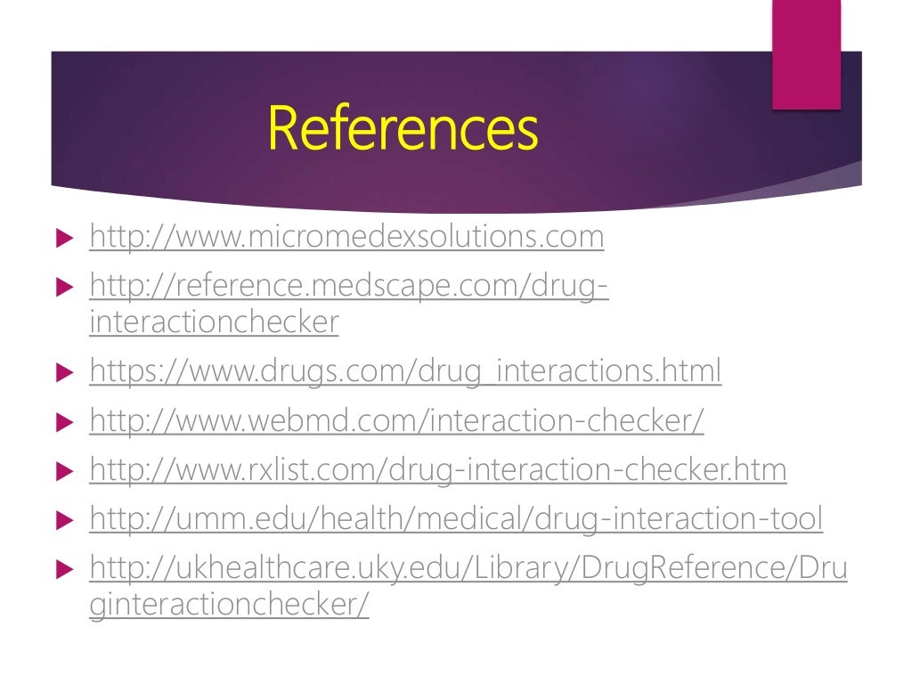 Drug interactions of Warfarin