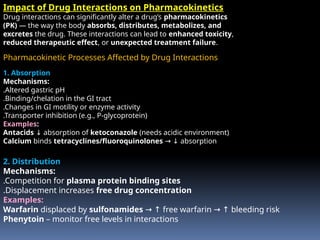 Drug interactions protein and binding tissue | PPTX