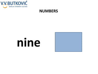NUMBERS nine 